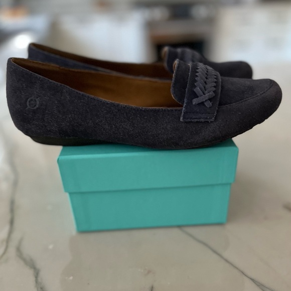 Born Blue Suede Loafer braided sz 6.5 - Picture 9 of 9